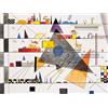 1art1 Wassily Kandinsky Poster Stampa Artistica su Tela Orizzontale, 1924 Quadro da Parete sulla Barella | Murale XXL | Immagine 80x60 cm