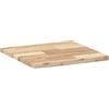 Weilusique Piano quadrato da 40 x 40 x 2 cm, in legno di acacia massiccio, per sala da pranzo, soggiorno, ufficio o giardino, adatto come ricambio, mobili fai da te, piano di lavoro o accessorio per