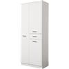 Savini Mobile Colonna Doppia Bianco Laccato Lucido 60x150 cm