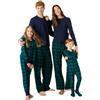 Amazon Essentials Set Pigiama, T-shirt Henley a Maniche Lunghe e Pantaloni Leggeri in Flanella Uomo