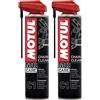 Motul - Spray Sgrassante per Catene di Moto - Sgrassante Molto Potente per Moto da Strada e Fuoristrada - Compatibile con O-Ring, X-Ring, Z-Ring - Evapora Rapidamente - MC Care Chain Clean C1-400 ml