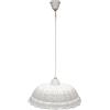 KeyHome Store Lampadario Traforato Rustico in Ceramica Bianca Ø. 32cm