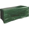 Telo Impermeabile 150x100x70cm in Poliestere per Tavoli Rettangolari da Giardino Bauer Verde