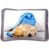 BullTek Borsa Acqua Calda Elettrica 26x19cm 500W - Scaldino Senza Fili Riscaldamento Rapido, per Mani, Pancia, Schiena e Piedi, Sollievo Dolori Mestruali e Muscolari, Cucciolo di Cane con Berretta
