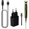 argtnayk Caricabatterie compatibile per rasoio Philips, alimentatore USB con cavo da 1 m, ideale per viaggi e casa, uscita 5 V per una ricarica affidabile