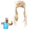 LDBKLGHJ Parrucca Mullet Anni '80 - Parrucca retrò Unisex per Adulti per Feste e Costumi