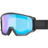 Uvex athletic CV - maschera da sci per adulti - categoria di filtro 2 - privo di appannamenti - black m SL/blue-green - one size