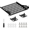 Merkloos Rack server 10 pollici, 1U, scaffale autoportante ventilato, costruzione robusta, adatto per apparecchiature di rete
