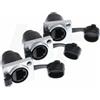 Merkloos Connettore RJ45 Ethernet, schermato, grado di protezione IP65 (resistente all'acqua), confezione da 3 pezzi, per installazioni di rete