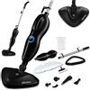 ZEEGMA Puur Scopa a Vapore e Idropulitrice 2 in 1,1500 W | Serbatoio 370 ml, Cavo 5 m, 7 Accessori, 2 Filtri Acqua, LED, Disinfezione Efficace