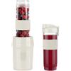 SWEISS MOOV8 Mini frullatore, Smoothie, 2 borracce da 570 ml con coperchi da viaggio, portatile, 4 lame in acciaio inossidabile, 300 W, lavabile in lavastoviglie, beige