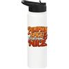 Halloween Humor and Fall Outfits Funny autumn Halloween Pumpkin Spice And Everything Nice Stainless Steel Insulated Water Bottle