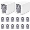 Bluearks Confezione da 14 sacchetti di ricambio per robot aspirapolvere Roborock Saros 10/10R/Qrevo/Q Revo/S/Qrevo Pro/Plus/MaxV/Master/Curv/Edge/S8 MaxV/S8 Max Ultra, sacchetti usa e getta da 2,7 l
