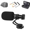 COMICA Microfono per fotocamera Comica CVM-VM10IIB Microfono per fucile a condensatore cardioide in lega di alluminio per Canon, Nikon, Sony, Panasonic, smartphone / GOPRO / DJI (con Wind Muff)