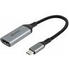 LINDY Convertitore da USB tipo C a HDMI, compatibile 8K 60Hz, supporto DisplayPort Alt Mode