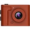 ECMQS Fotocamera con batteria ricaricabile per foto, marrone | Video, Viaggi Studenti Camera
