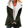 Uwdiohq Outwearcoat Donna Inverno Plus Composite Warm Jacket Plush Button Size Cappotto da donna Giacca Autunno Giubbotto Donna Invernale Blauer Giacca Donna Elegante Autunno Felpe Oversize Donna