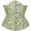 OPLERT Corsetto in raso con lacci sottoseno da donna, corsetto sottoseno, modellante, bustino