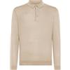 Cashmere Zone CZ - Polo Uomo Manica Lunga Lino e Cotone Jersey Maglia Pregiata Elegante Sottogiacca Camicia Maglieria Mezza Stagione Maglieria Artigianale