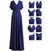 72styles Abito Cerimonia Donna Vestito Elegante Infinity Damigella d'Onore | Multiway Vestiti con Bandeau,Wedding Guest Dress Abiti Lungo