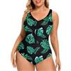 Generic Costumi Interi Costume Piscina Donna Intero Costumi da Bagno da Donna 1 Pezzo con Cerniera Costume Bagno up con Volant Taglie Forti Coppe per Piscina