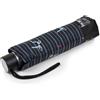 Isotoner Ombrello pieghevole manuale idrorepellente Solido tela riciclata | Ombrello pieghevole idrorepellente in materiale riciclato, compatto 23 cm, robusto con 8 stecche e leggero.