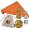 Cinereplicas One Piece - Set di monete Nami Bandana e Berry - 83 x 39 cm - Licenza Ufficiale, Arancione, Bandana: 83 x 39cm Coins: 45mm, 35mm, 30mm, 30mm, 25mm, 20mm