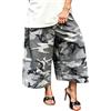 Generico Bermuda Militari Donna Estivi - Cargo Pantaloncini Mimetici Pantaloni Corti Tasche Laterali Casual a Vita Alta Taglio Ampio per Tutti I Giorni E Lavoro Uso Quotidiano Vacanze Tempo Libero