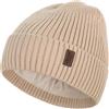 Wmcaps Beanie Uomo Inverno, Cappelli a Maglia Termica, Caldo Pile Running Beanie Donna Uomo Inverno, Cappello Invernale Antivento Uomo Foderato e Imbottito Cappello Unisex(Beige)