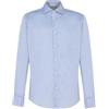 BS BOTTEGA DEL SARTO Man in Italy Bottega del Sarto Camicia Celeste Regular Fit in Zephyr di Cotone con Colletto Semi Francese Sartoriale