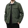 QUNERY Giacca Uomo in Velluto a Coste Cappotti con Bottoni e 4 Tasche | Camicia Casual Maniche Lunghe, Stile Cargo Overshirt, Giacca Mezza Stagione, Senza Cappuccio, Tasche per Lavoro Outdoor