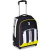 Seven Juventus Big Trolley Scuola Fisso, Bianco e Nero, 2 in 1, Doppio Uso, Trolley e Zaino, Scuola Elementare, Bambino, Calcio