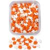 DFPRIME Mix Fantasmini e Zucche di Zucchero 60 g - Zuccherini Halloween - Decorazioni Halloween per Dolci - Sprinkles Bianchi e Arancioni per Torte, Cupcake e Biscotti