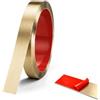 PDKKFF 7mx2.5cm Profili Decorativi Adesivi In Metallo Oro Acciaio Inossidabile | Listelli Adesivi Per Parete, Listelli In Metallo Per Parete, Telaio Porta, Telaio Specchio, Armadio, Bordo Piastrella