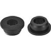 QUARKZMAN 2 Pezzi Occhielli in Gomma 25mm Foro di Perforazione, Passacavi Guarnizione 16mm ID Gommini Passacavo Scrivania Nero Siliconica per Tappo Organizzare Filo Cablaggio Casa Auto