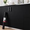 Decotalk Pellicola Adesiva per Mobili da Cucina Bagno Nero Opaca Monocolore | 40X300cm Pellicola Adesiva per Mobili Nero Carta da Parati Adesiva PVC Vinile per Sala Cucina Soggiorno Porta Bagno Lavabile