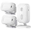 Slaige Motion Sensor Doorbell for Business Entry, Store Welcome Buzzer Monitor, Outdoor Door Chime Kit: Infrared Motion Sensor Detector for Elderly Caregiver Reminder - LED Indicators