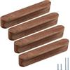 Evionlin 4 maniglie ovali in legno di noce, 13 cm, per ante di armadietti, cassetti e ante della cucina