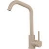 Tondiy Rubinetto da Cucina Avena in Acciaio Inox, Miscelatore per Lavello | Rubinetti Monocomando con Beccuccio Girevole a 360°, Acqua Fredda e Calda, Aeratore Rimovibile