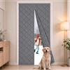 HOWIN Tenda Termica Isolante Freddo e Caldo da Interno Magnetica, Tende Isolamento Termico Magneteper Porta 90 x 210cm Grigio