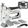Cecotec Pinzatrice manuale per graffette, graffette a U, chiodi e chiodi senza testa FastTacker 4in1 Full Equipp, rimozione di graffette facile, regolatore di potenza, include 8000 graffette