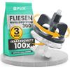 FUX 300 Kit livellamento piastrelle distanziatori e rondelle fuga 3mm | Dadi a vite riutilizzabili inclusi, ideale per superfici lucide e delicate, posa senza attrezzi, progettato in Germania