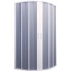 Decor Space Decorspace Box doccia circolare Flex con fascia larga apertura centrale a soffietto riducibile Made in Italy Garantito 10 Anni (70 X 70 cm)