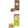 Venchi - 2 Tavolette, Tavoletta di Cioccolato Pistacchio Gourmet e Tavoletta di Cioccolato al Latte con Nocciole Piemonte IGP Intere, Senza Glutine, Senza Coloranti e Senza Conservanti