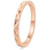 Grewod Anello Donna Acciaio Inossidabile Scolpito a Stella 2mm | Gioielli Fedi Nuziali