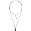 Vestopazzo VRB4004 - Collana ciondolo goccia grande color Rubino