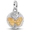 PANDORA Medaglione ME 764803C01 bicolore a forma di farfalla
