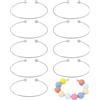 beinkmake Braccialetti vuoti braccialetti perline con perline rimovibili perline braccialetto vuoto aperto polsino per donne artigianato gioielli fai da te forniture