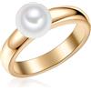 Valero Pearls Anello di perle da Donna in Argento Sterling