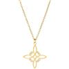 YHVLSOLHU Collana con nodo celtico irlandese con amuleto femminile gioielli